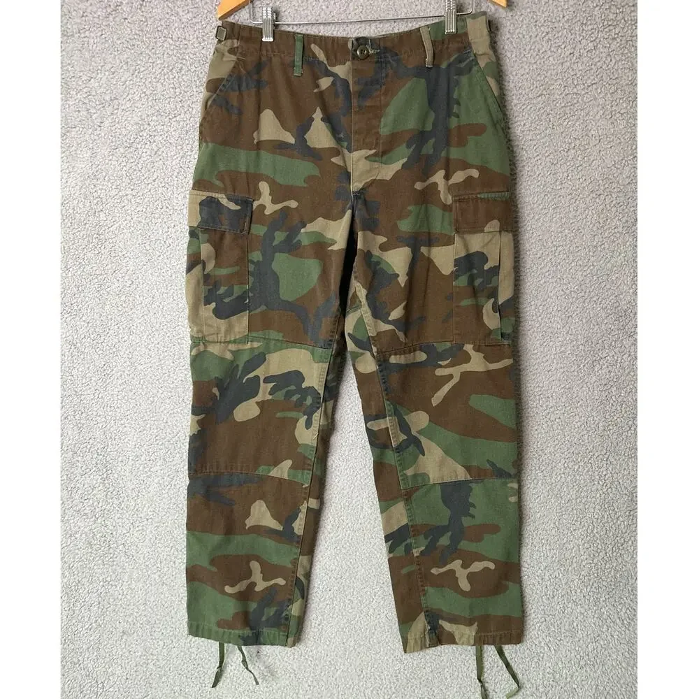 PROPPER Camo Pants Mens Medium Battle Trousers Cargo Button Fly Vintage Utility